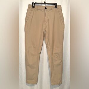 Legends Aviation Pants Men 31 32 Tan Khaki Polyester Slim Golf Performance 31x29